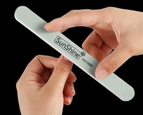 SUNSHINE Nail Shine Buffer Nail File 600/3000 Grit, Two Side Manicure and Pedicure Tools (3 PIECES)