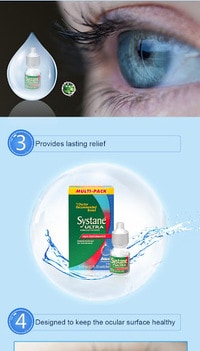 Systane Ultra Lubricant Eye Drops Multipack, Three- 10 mL Bottles
