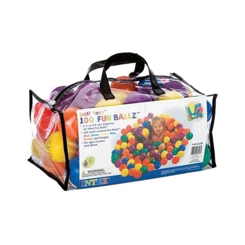 Intex Ball Toyz Fun Ballz 49602 Multicolour 6.5cm Pack of 100