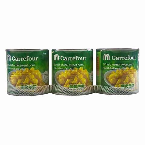 Carrefour Whole Kernel Sweet Corn 340g Pack of 3