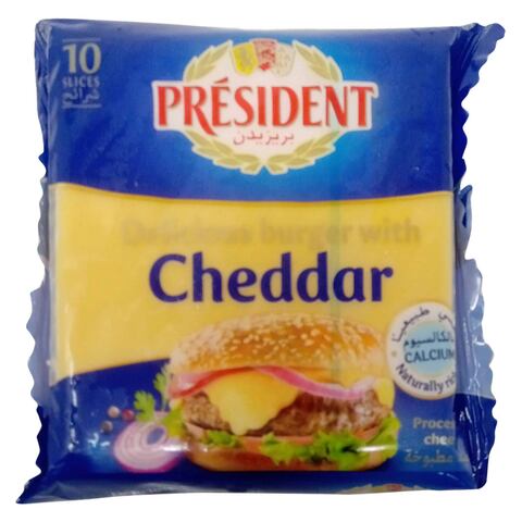 President Delicious Cheddar Cheese 200g x10