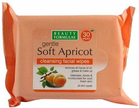 Beauty Formulas - Apricot Extract Facial Wipes 30S