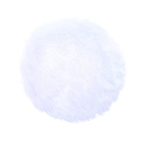 اشتري Anleolife White Large Fluffy Puffs For Body Powder Washable Face 3 Inch Blending Sponge Puff Round Foundation Makeup Velour 5Pcs/Package في الامارات