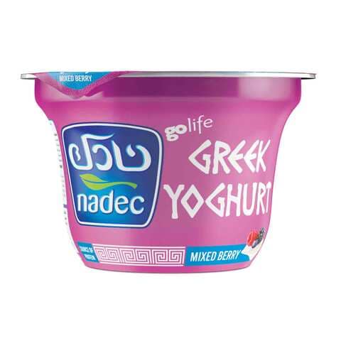 Buy Nadec greek Yoghurt Mix Berry 160g in Saudi Arabia