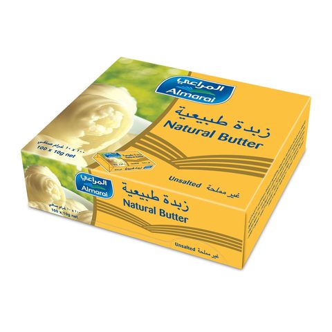 Buy Almarai Natural Butter Unsalted 10 G X 100 Pieces Online Shop Fresh Food On Carrefour Saudi Arabia