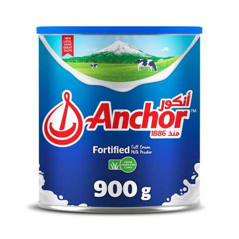 Anchor Fortified Full Cream Milk Powder From Grass Fed Cows 900g