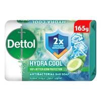 Dettol Hydra Cool Antibacterial Bar Soap Cucumber Fragrance Blue 165g