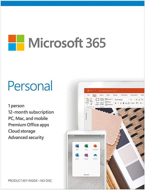 Microsoft 365 Personal - for PC, Mac, iOS and Android, English Subscription, Middle East Version, 1 Year License for 1 User - [QQ2-01011]