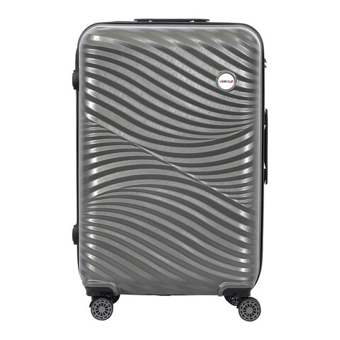 Biggdesign Moods Up Medium Suitcase With Wheels Hardshell Luggage With Spinner Wheel Travel Suitcases With Wheels Lock System Lightweight Antracite Medium 24 Inch
