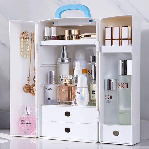 JSMKJ Makeup Organizer, 3 Tier Bathroom Organizer for Perfumes and  Makeups,Skincare,Toiletries ect Multifunctional Organizer Rack for Dresser