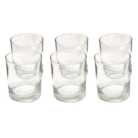 Lihan Plain Design Glass Set, Transparent - Set Of 6 Pcs(200ML)