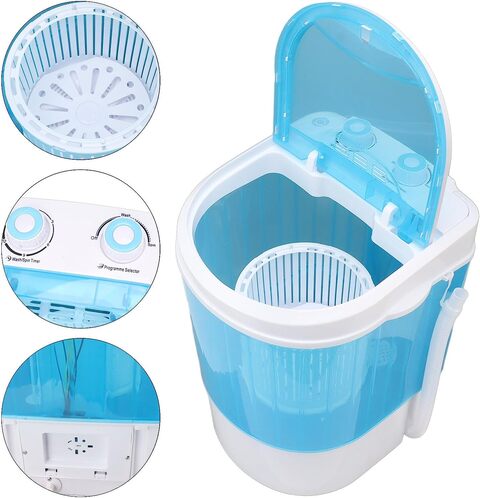 XTREME MINI WASHING MACHINE DRYER COMBO SEMI AUTOMATIC PORTABLE LAUNDRY  CLOTHES WASHER FOR BABY CLOTHES ENERGY SAVING FOR EASY QUICK WASH 4.5 KG  CAPACITY price in UAE,  UAE