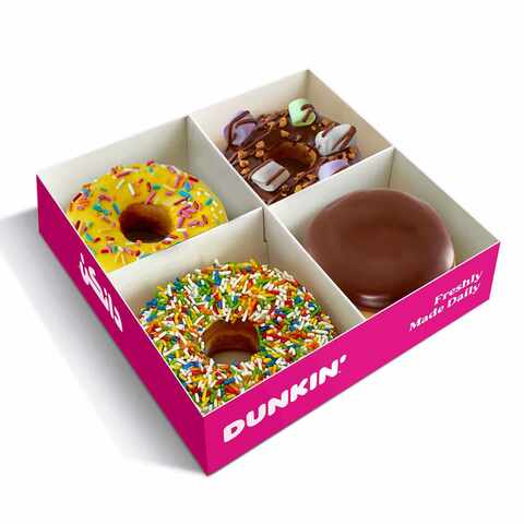 Dunkin Donuts 4-Piece Box