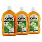 Buy Kwik Antiseptic Antibacterial Disinfectant Liquid 500ml x Pack of 3 in Kuwait