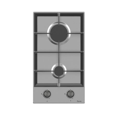 Ferre 2 Burner Built-In Gas Hob BL151 30cm Silver (Plus Extra Supplier&#39;s Delivery Charge Outside Doha)