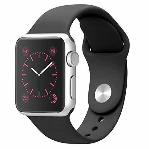 Generic - Apple Watch Band 38mm 40mm Soft Silicone Strap Black