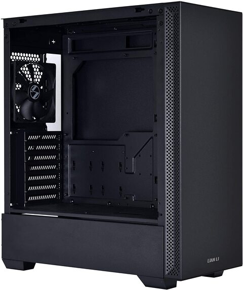 Lian Li Mid-Tower Chassis ATX Computer Case PC Gaming Case W/Tempered Glass Side Panel, Water-Cooling Ready, Side Ventilation And 2X120mm Fan Pre-Installed (Lancool 205, Black)