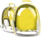 اشتري Jjone Pet Carrier Bag, Portable Pet Backpack, Space Capsule Bubble Transparent Backpack For Cats And Puppies, Airline-Approved, Transparent Bag Cat Dog Outdoor Hiking Travel Bag (Yellow) في الامارات