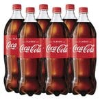 Buy Coca Cola Pet Soft Drink 1.25L x Pack of 6 in Kuwait