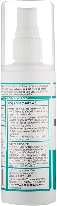 Nature&#39;s Cure Body Acne Treatment Spray - 3.5 Fl Oz