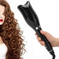 Automatic Hair Curler Portable Auto Hair Curling Iron Wand with LCD Display Adjustable Temperature Curls and Timer Settings Fast Heating for Hair Styling