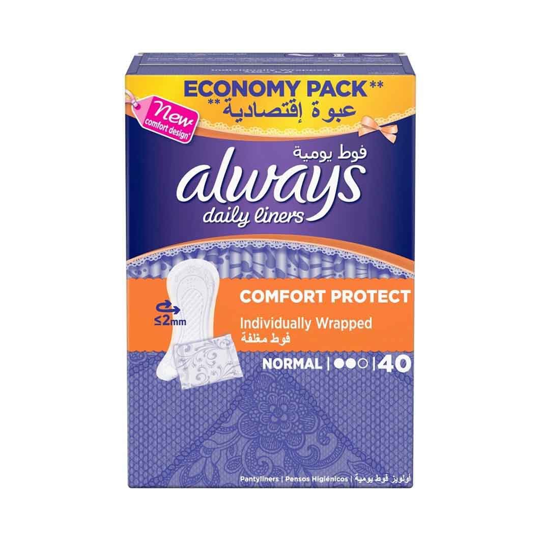 Buy Always Ladies Pads Wrap & Fold 40 Pads Online Shop Beauty
