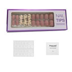 اشتري Generic-CK542 Fake Nails Press On Nail Tips 24pcs في الامارات