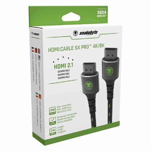 Buy Snakebyte SX Pro HDMI Cable 4K 8K For Xbox Series X S 3m Black