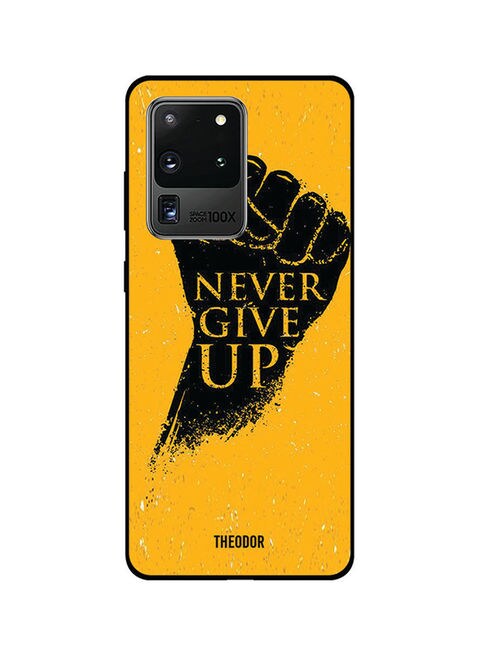 Theodor - Protective Case Cover For Samsung Galaxy S20 Ultra Yellow/Black