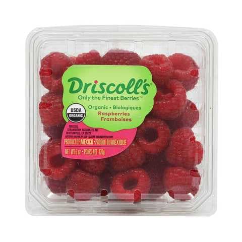 Driscoll&#39;s Organic Raspberries Pack Of 170g