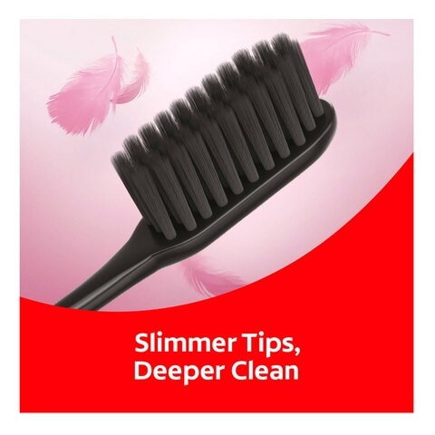 Colgate Slim Soft Black Charcoal Toothbrush Multi Pack 2 Pcs