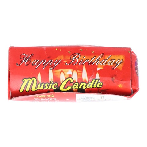 Happy Birthday Music Candle Flower