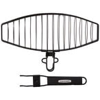 Buy Grillpro Non-Stick Fish Basket with Removable Handle (25 x 41 x 6 cm, Black) in UAE