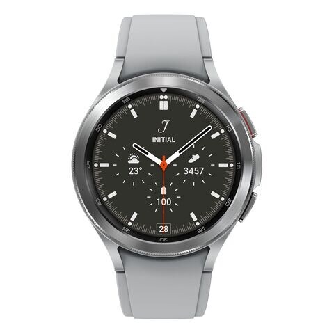 Buy Samsung Galaxy Watch4 Classic 46mm Silver Online Shop Smartphones Tablets Wearables On Carrefour Uae