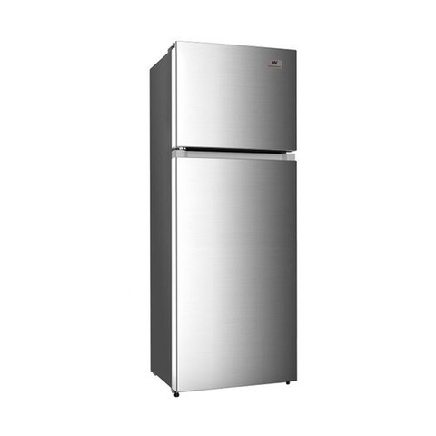 White Westinghouse Double Door Refrigerator WWDDR-400F 400L Silver (Plus Extra Supplier&#39;s Delivery Charge Outside Doha)