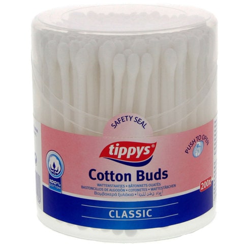 Tippys Classic Cotton 200 Ear Buds White