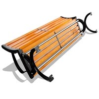 XIANGYU outdoor long water proof wood plastic composite park bench with backrest