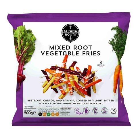 Strong Roots Mixed Root Vegetables Fries 500g price in UAE | Carrefour ...