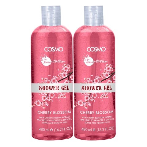 Cosmo Shower Gel Cherry Blossom 480ml Pack of 2