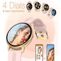Round Full Touch Screen Bluetooth And Heart Tracker Smart watch Gold