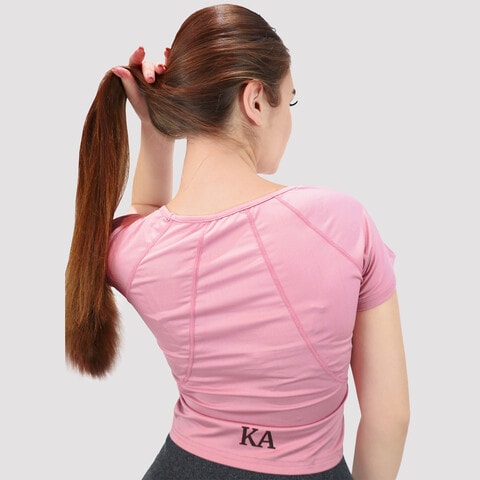 Buy Kidwala Women's T-Shirts, Activewear Round neck & Half Sleeves Top  Workout Gym Yoga Outfit for Women (Medium, Pink) Online - Shop on Carrefour  UAE