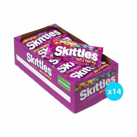 Skittles Wild Berry, 38 gm - Pack of 14