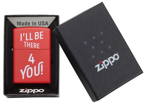 Zippo Lighter Model 233 Ci412232 I&#39;Ll Be There Design