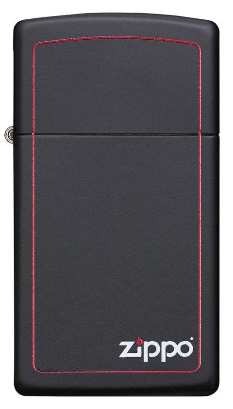 Zippo Lighter Model 1618Zb-Blk Matte W/Zip Border