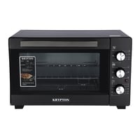 Krypton 30L Electric Oven - 1600W Microwave Oven With Rotisserie Functions, Grill Function, 60 Minute Timer, Auto Shut Off With Signal Bell &amp; Inside Lamp, Multiple Control Knobs