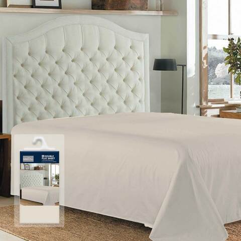 Flat sheet double ecru color 205 &times; 240 cm 