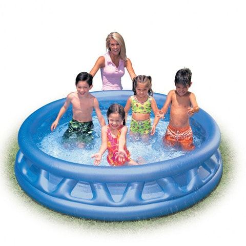Intex 188x46cm Soft Side Pool Round Blue for sale online 