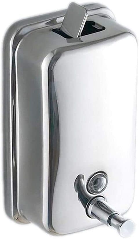 Stainless Steel SUS304 Wall Mounted Manual Press Anti Leak Soap Dispenser, Shampoo, Lotion Senitizer Dispenser (500 ml or 16.9 oz) By WESDA