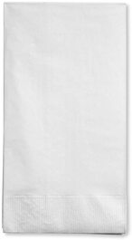 Buy Creative Converting 16 Count Touch Of Color 3 Ply Paper Guest Napkins, White in UAE