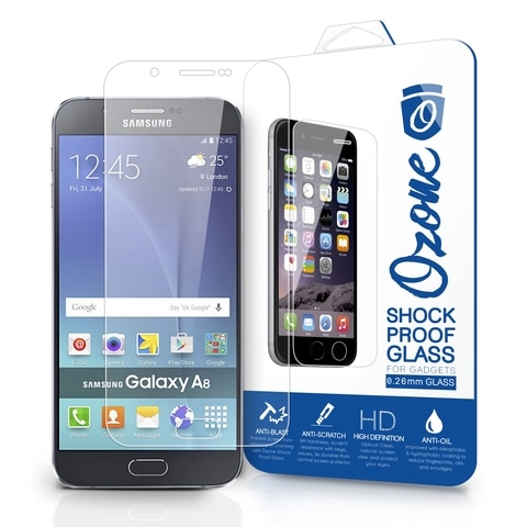 Ozone - Samsung Galaxy A8 Shock Proof Tempered Glass Screen Protector
